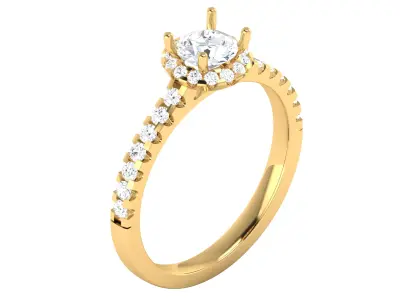 Women Ring 3dm STL OBJ FBX Details 3D print model