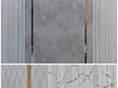 Decorative soft panel 103 3D model