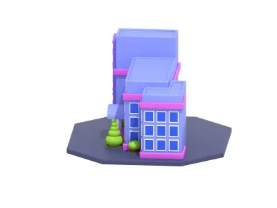 Office 3D Illustration 3D model
