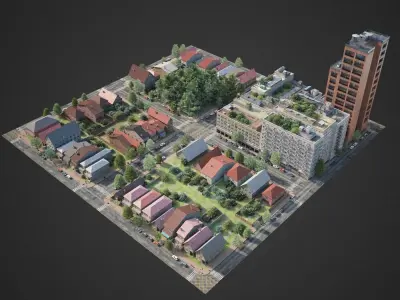 City District A1-R9 3D model