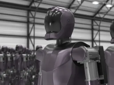  Automation Biped Robot Purple 