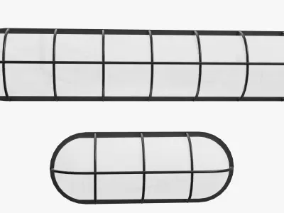 Celing Lamp Set Low-poly 3D model