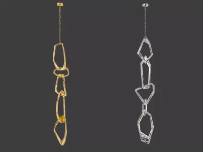Pangea Chandelier Vertical 3D model
