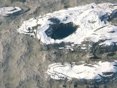 Terrain 01 PBR Low-poly 3D model
