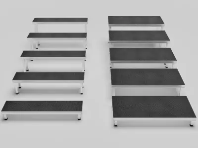 Stage Platform Low-poly 3D model