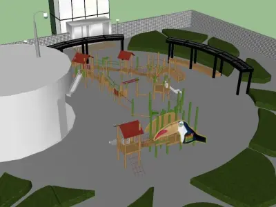 The park of ACC Children Free 3D model