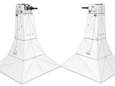 XX-9 heavy turbolaser 3D model