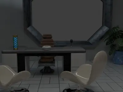 Sci-Fi office 3D model