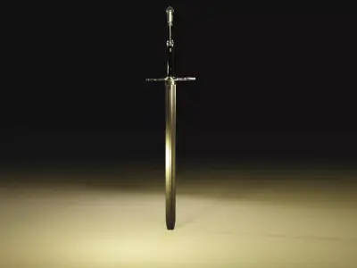 sword with light shining Free 3D print model