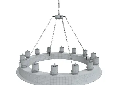 Blesslight Chandelier Low-poly 3D model