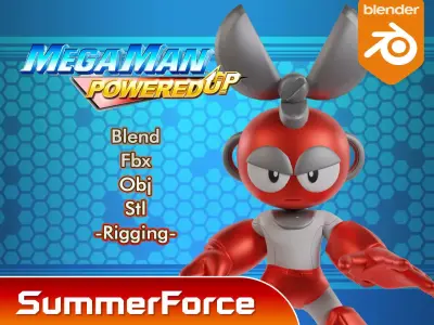 Cutman - Megaman Powered up 3D model