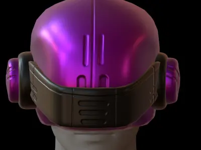 Gas mask helmet 3d model scifi Low-poly  Low-poly 3D model 391