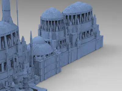 Sci fi City Dome collection 4 models 3D 3D model