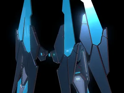 Robot Wings Low-poly 3D model shop