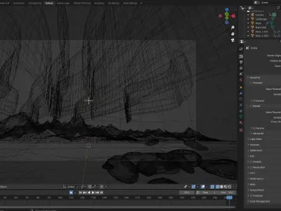 Aurora borealis 3D model
