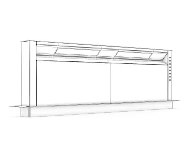 Standing Kitchen Hood 2 3D model
