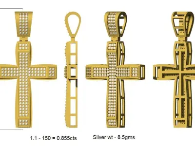 Dripping in Divinity  Iced Cross Collection 3D print model