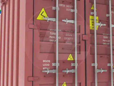 container shipping 3D model