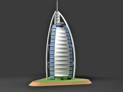Burj Al Arab Hotel Dubai 3D model