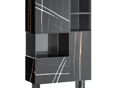 36e8 Glass Sideboard 02 3D model