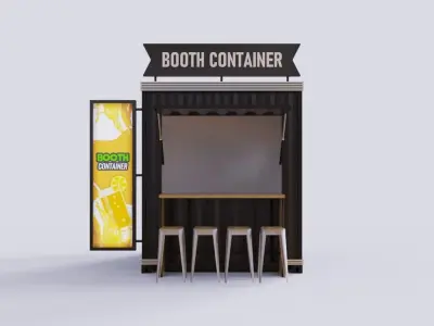 Booth Container 3D model
