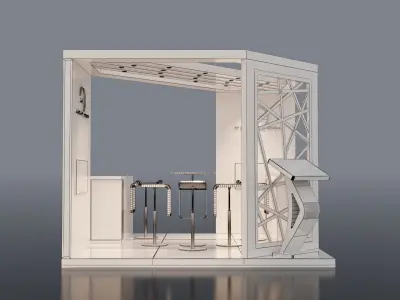 3D MODEL EXHIBITION STAND 3D model buy
