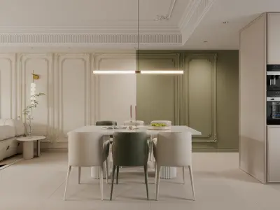 apartment interior scenes    3D model 8