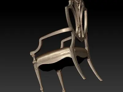 Old chair  3D print model
