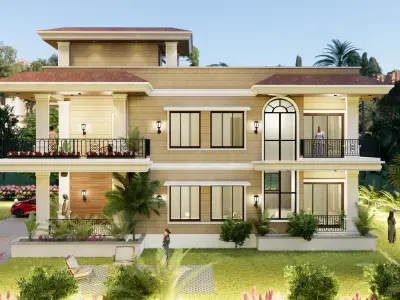 Modern Neo-Classical House - Luxury Residential Villa  3D model