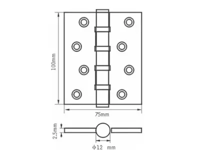 Door hinge Renz 3D model