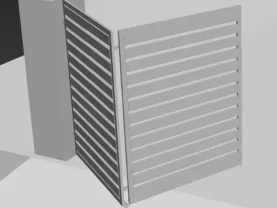 Folding Gate 3D model