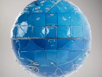 Futuristic Circuit Panels HQ PBR Textures Set Texture