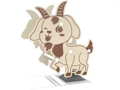 Playground - Goat Rider 3D model