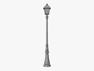 Street Light Low-poly 3D model 34