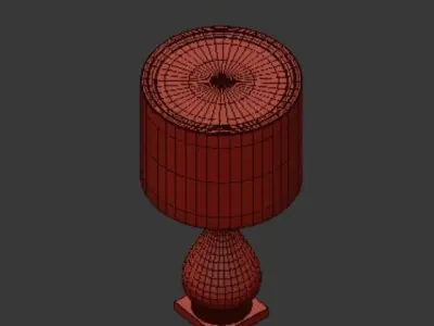 Currey Company Lighting Lynton Table Lamp Cream 3D model