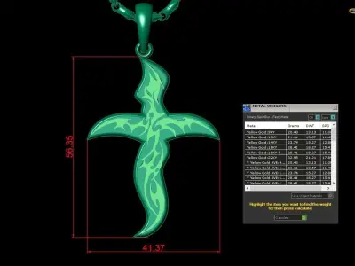 Light Gold Cross New Design  CP 6 3D print model