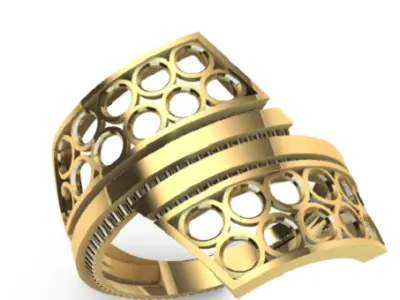 Modern Ajda rings 3D Print Models 70-79 3D print model 3D print model