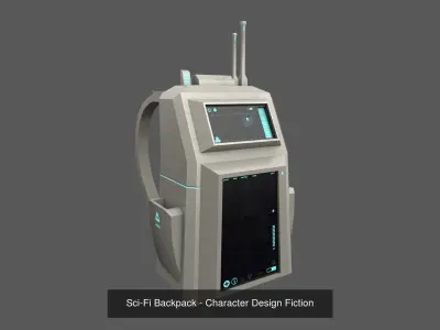 05 Sci-Fi Backpack Pack - Asset Character Design