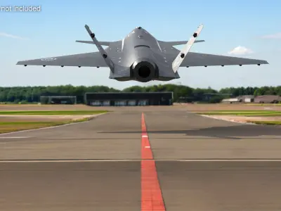  Bayraktar Kizilelma Fighter Jet Flying 