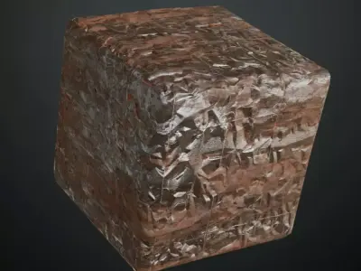 Weathered Hammered Rusty Metal Plates PBR Seamless Texture