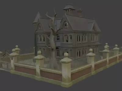 Haunted House 3d Model 3D model