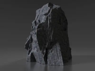 Cliff Rock 004 Low-poly 3D model