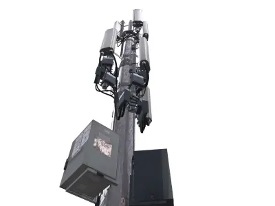 Electric Poles Jammer Low-poly 3D model