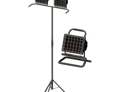 Construction Light Low-poly 3D model purchase