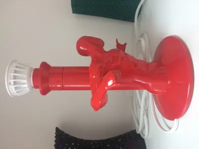 Lamp adapted to standard lampshades and LED GU-10 Free 3D model