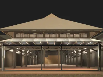 Market place 24ZZ21 3D model