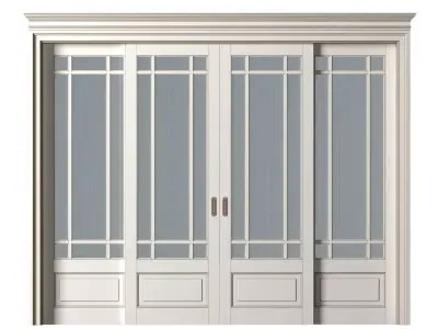 Interior sliding Doors in classic style 3D model