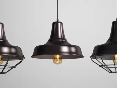 Hanging Lamp 3 IN 1 LOFT HOUSE P-90 P-94 P-93 3D model