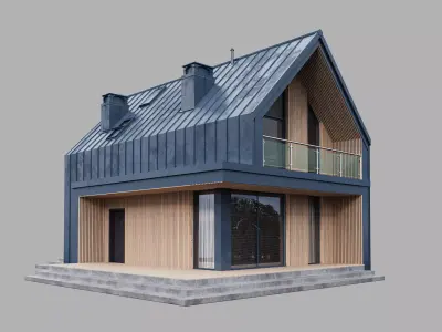 House 10 - residential building 3D model 3D model