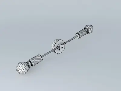 Lamp wall light with two bulbs Free 3D model